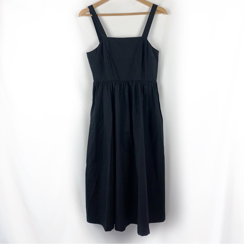 A New Day Classic Black Tank Midi Dress Square Neck - Picture 2 of 8